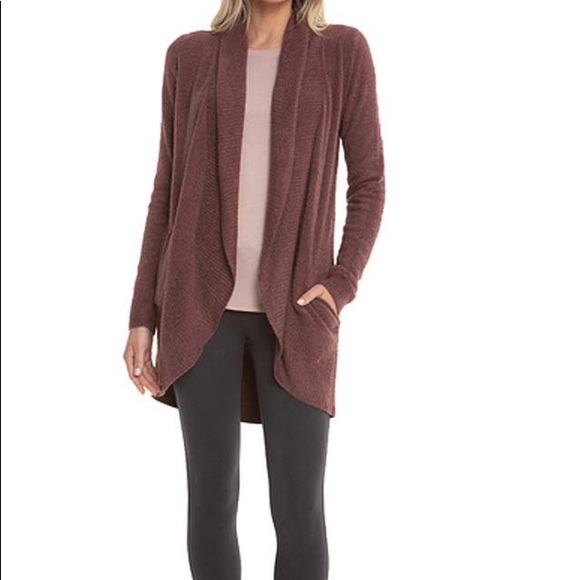 Barefoot Dreams NWT Circle Cardi in Rosewood - Picture 5 of 5